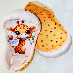 قنداق نوزاد مدل سوئیسی دورو طرح زرافه و گل کد 25