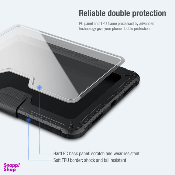 کیف کلاسوری نیلکین مدل Camshield Bumper Leather مناسب برای تبلت اپل iPad 10 / iPad 10.9 (2022)