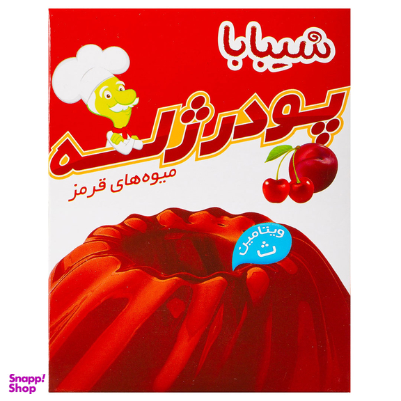 پودر ژله شیبابا مدل میوه های قرمز حجم ۱۰۰ گرم