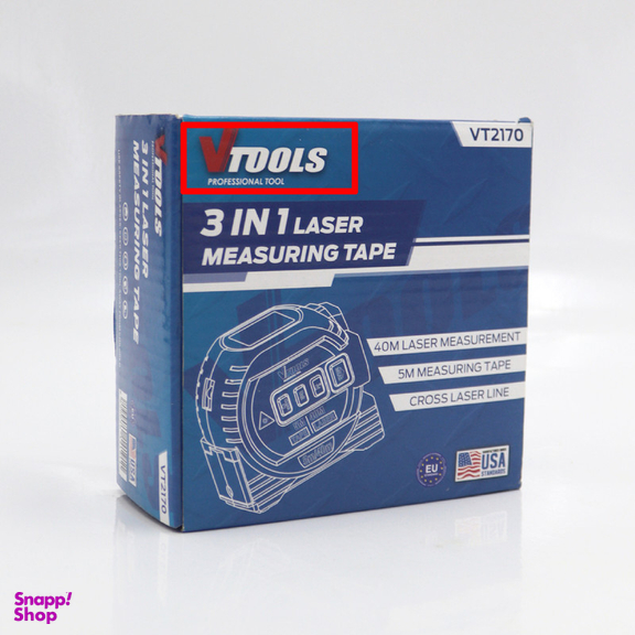 متر 5 متری وی تولز مدل لیزری کد YP-VT2170