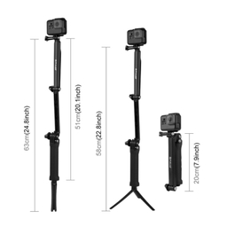 مونوپاد اکستنشن سه‌ پایه تاشو مدل PULUZ
