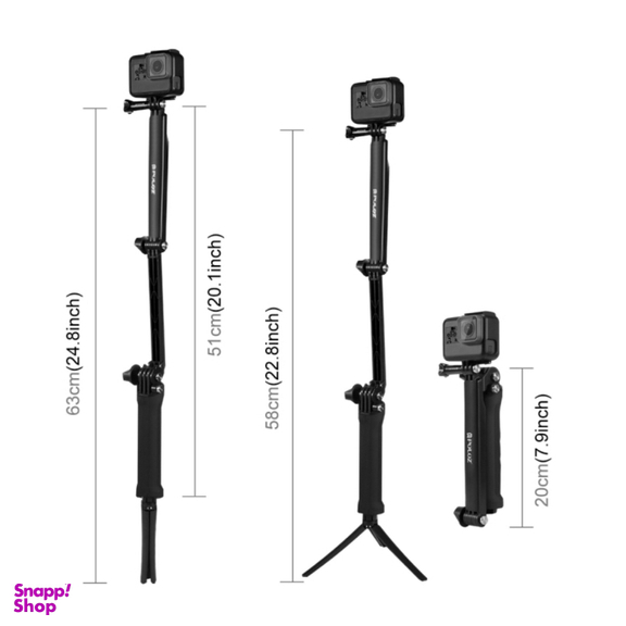 مونوپاد اکستنشن سه‌ پایه تاشو مدل PULUZ
