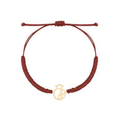 دستبند طلا 18 عیار زنانه درگونه مدل انار