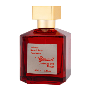 ادوپرفیوم زنانه جکوینز مدل بانکوییت 540 رژ حجم 100 میلی لیتر