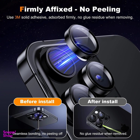 محافظ لنز دوربین بوف مدل HD-ColorLenz مناسب برای گوشی موبایل اپل Iphone 15 Pro Max / 15 Pro