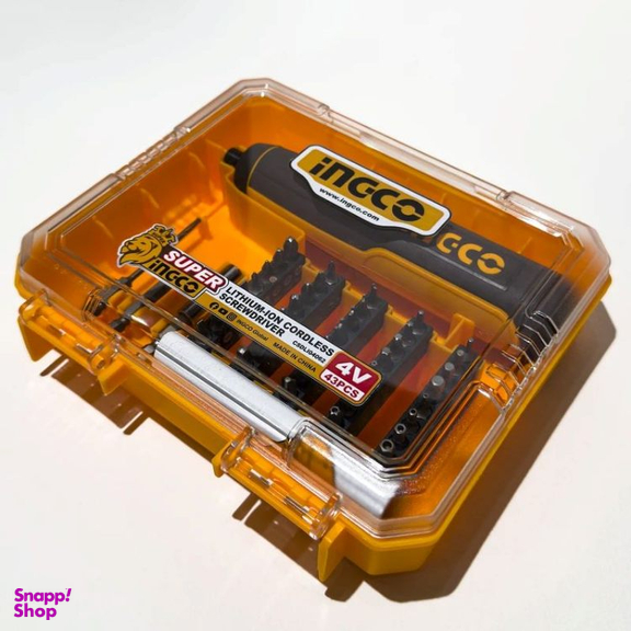 پیچ گوشتی شارژی اینکو کد CSDLI04062 مجموعه 43 عددی