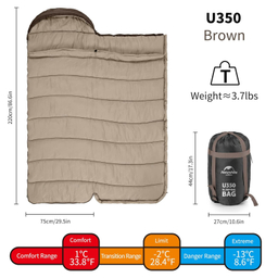 کيسه خواب نیچرهایک مدل U350 کد MSD07