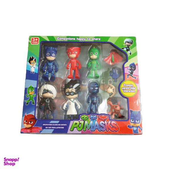 اکشن فیگور مدل پی جی مسکز طرح شب نقاب مجموعه 6 عددی