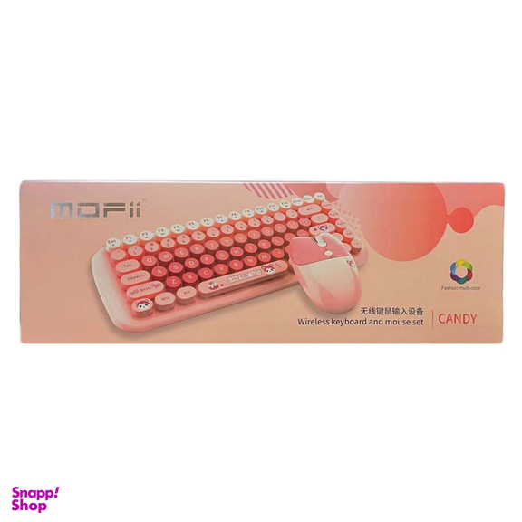 کیبورد و ماوس بی سیم مافی مدل candy fashion multicolor