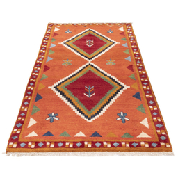 گبه دستباف کناره سی پرشیا کد 122594 سایز 2.02x1.05 متر