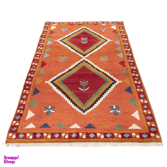 گبه دستباف کناره سی پرشیا کد 122594 سایز 2.02x1.05 متر