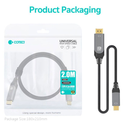 کابل تبدیل Type-C به HDMI کوتتسی مدل 87410 طول 3 متر