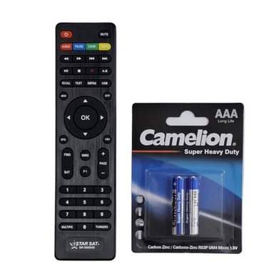 ریموت کنترل استارست مدل SR-8989HD به همراه باتری