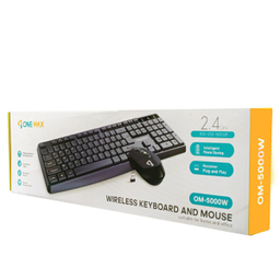 کیبورد و ماوس بی سیم وان مکس مدل OM-5000W