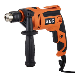 دریل چکشی ۱۳ میلی متری ۶۳۰ وات آ ا گ مدل SBE 630R به همراه ست مته چوب و آهن