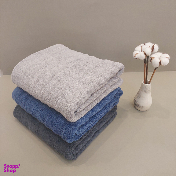 حوله حمام ارغوان مدل موجی سایز 80x140 سانتی‌ متر