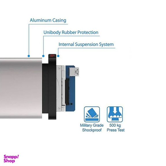 هارد اکسترنال سیلیکون پاور مدل Armor A85 ظرفیت 2 ترابایت