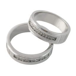 ست انگشتر نقره زنانه و مردانه کد AS056