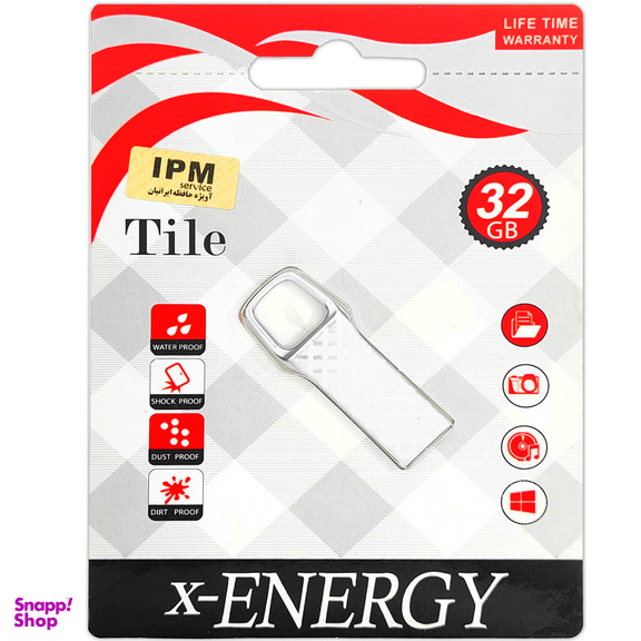 فلش مموری ایکس-انرژی مدل TILE- USB 2.0 ظرفیت 32 گیگابایت