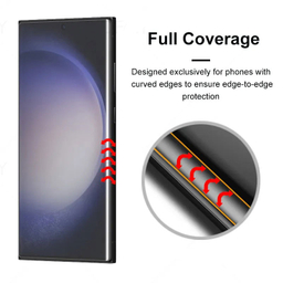 محافظ صفحه نمایش یووی لایت گرین لاین مدل 3D UV-GLASS مناسب برای گوشی موبایل سامسونگ Galaxy S23 Ultra
