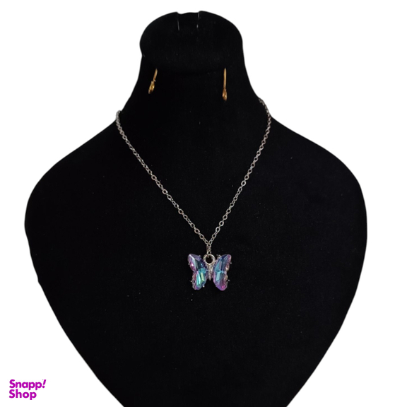 گردنبند زنانه طرح پروانه کد 478