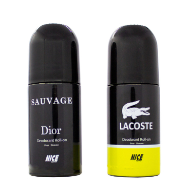 رول ضد تعریق مردانه نایس پاپت مدل savage Dior حجم 60 میلی لیتر به همراه رول ضد تعریق مردانه مدل Lacoste حجم 60 میلی لیتر