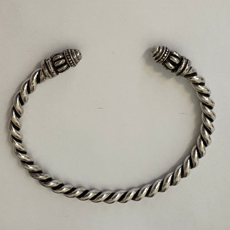 دستبند نقره مردانه گیرا مدل بنگل G0100