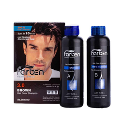 شامپو رنگ مو فاربن شماره 3.0 رنگ قهوه ای حجم 150 میلی لیتر