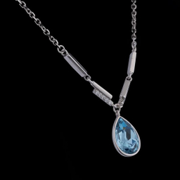 گردنبند نقره زنانه سواروسکی مدل اشک کارشده کد 9764632