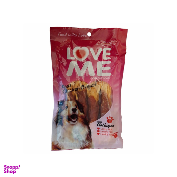 غذای تشویقی سگ لاو می طعم مرغ‌ و‌ هویج (70 گرم)