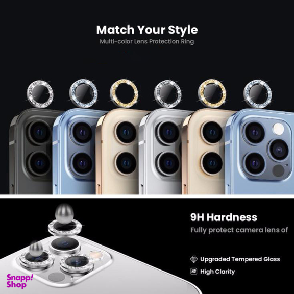 محافظ لنز دوربین بوف مدل Diamond-Luxury مناسب برای گوشی موبایل اپل iPhone 13 Pro Max / iPhone 13 Pro