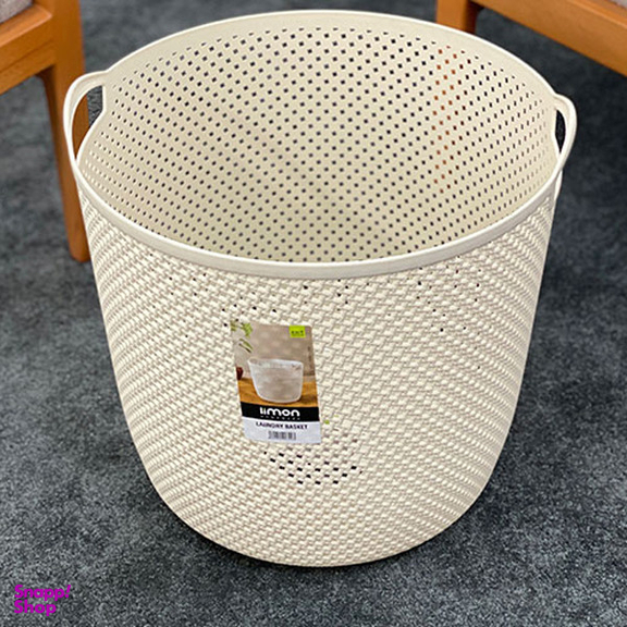 سبد رخت چرک لیمون مدل گرد کد DH446