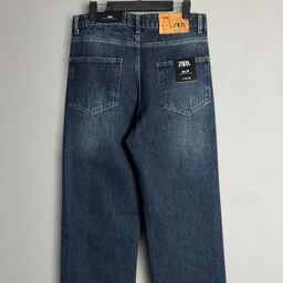 شلوار بگ مردانه طرح زارا کد 3630 رنگ آبی تیره