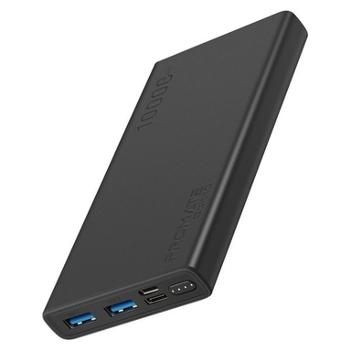پاوربانک پرومیت مدل BOLT-10.BLACK ظرفیت 10000 میلی آمپر ساعت