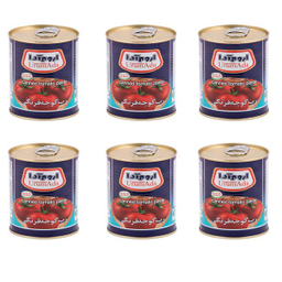 کنسرو رب گوجه فرنگی اروم آدا وزن 800 گرم بسته 6 عددی