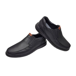 کفش طبی مردانه چرم ریباری مدل C11 رنگ مشکی