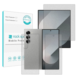 مجموعه محافظ صفحه نمایش داخلی و بیرونی مات راک اسپیس مدل HyMTT مناسب گوشی موبایل سامسونگ Galaxy Z Fold6 به همراه محافظ پشت گوشی