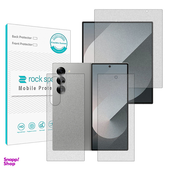 مجموعه محافظ صفحه نمایش داخلی و بیرونی مات راک اسپیس مدل HyMTT مناسب گوشی موبایل سامسونگ Galaxy Z Fold6 به همراه محافظ پشت گوشی