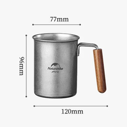 ماگ استيل نیچرهایک مدل Sen Xin Retro Stainless Steel Tableware کد NH21SJ001 گنجایش 0.35 ليتر