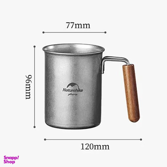ماگ استيل نیچرهایک مدل Sen Xin Retro Stainless Steel Tableware کد NH21SJ001 گنجایش 0.35 ليتر