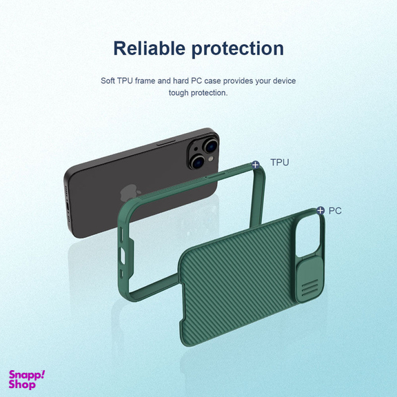 کاور نیلکین مدل Cam Shield Pro مناسب برای گوشی موبایل اپل iPhone 13 / 14