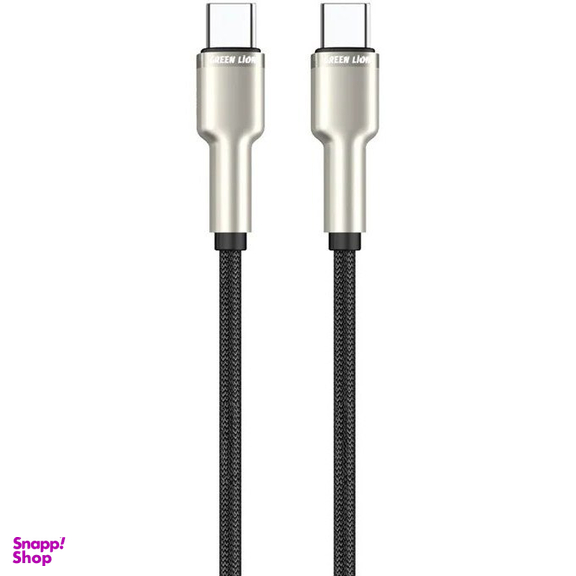 کابل دیتا 60 وات Type-C گرین لاین مدل Braided Zinc Alloy طول 1 متر