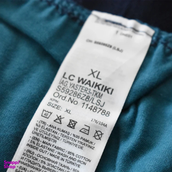 شورت مردانه ال سی وایکیکی مدل turkvermu بسته ۳ عددی