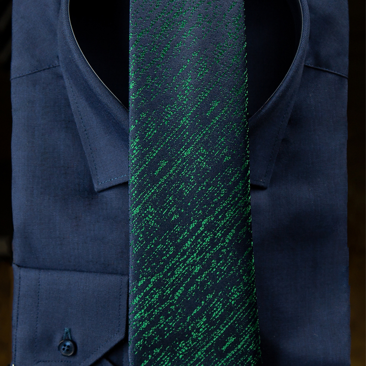 ست کراوات و دستمال جیب مردانه طرح لوییس کاوالی طرح کج راه کد 557