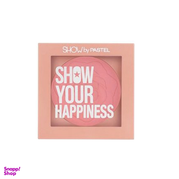 رژگونه پاستل مدل Happiness شماره 201 وزن 4 گرم
