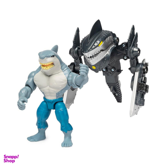 اکشن فیگور اسپین مستر مدل کینگ شارک طرح King Shark Mega Gear مجموعه 2 عددی