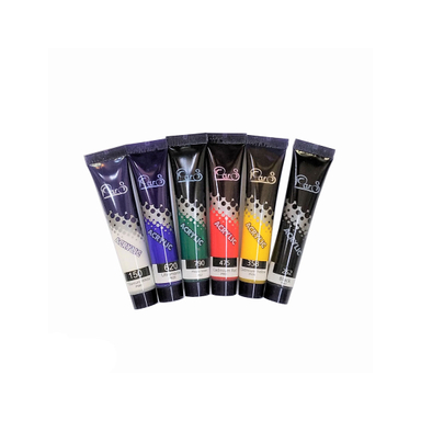 رنگ اکریلیک پارس مدل ACP6 حجم 21 میلی لیتر مجموعه 6 عددی