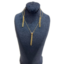 نیم ست طلا 18 عیار زنانه مدل کارتیه کد D100015