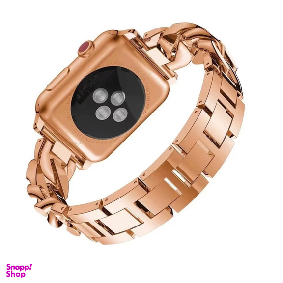 بند واچ کارتیر مدل نگین دار مناسب اپل واچ سایز 30/40/41 میلی متر