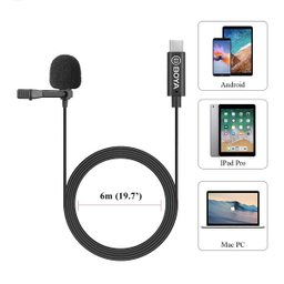 میکروفون یقه ای با سیم بویا مدل Boya BY-M3 رابط Type-C